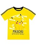 Pokemon Tshirt | Pikachu T-Shirt Aus Baumwolle Für Jungen | Kurzarm T Shirts Für Jungen | Gelb | 116