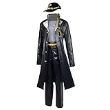 Lzrong Cosplay Kostüm Kujo Jotaro Volle Uniform Halloween Party Rollenspiel Verkleidung Anime Charakterkostüm-Set Geburtstagsgeschenke für Anime Fans
