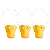KRYMSON 3er-Pack Entenmasken, Entenkostümmasken, lustige Entenmasken, Cosplay-Entenmasken, Requisiten für Maskenshows (Gelb)