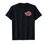 Ripple Junction Naruto Shippuden Akatsuki-Wolke T-Shirt, Schwarz, S, Unisex, Kurzarm, Klassische Passform, T-Shirt, Anime-Fans, Erwachsene
