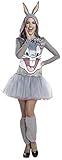 Rubies Damen Looney Tunes Bugs Bunny Kapuzenkostüm Kleid, Grau, L
