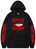 Silver Basic Herren Maneskin Merch Kapuzenpullover Herbst/Winter Loose Langarm Pullover-Black-L1