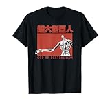Attack on Titan Season 4 Titanengott der Zerstörung T-Shirt