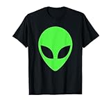 Grüner Alien Kopf - Alien T-Shirt