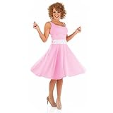 Fun Shack Dirty Dancing Kostüm, 1950er Kleider Damen, Kleid 50er Jahre Damen Rockabilly, Kostüm 50er Jahre Damen, Kleid Rosa Damen Festlich, 50s Kleid - S