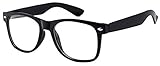 BOOLAVARD Nerd Sonnenbrille im Stil Retro Vintage Unisex Brille - 45 Modelle wählbar