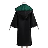 HOBBOY Zauberer Cosplay Kostüm Erwachsene Kinder mit Krawatte,Umhang Vampir Uniform Krawatte für Fasching Halloween Kostüm (M)
