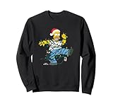 The Simpsons Holiday Homer Simpson Christmas Lights Tangle Sweatshirt