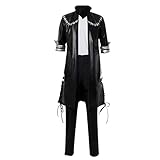 NIXU Anime My Hero Academia dabi Cosplay Kostüm Uniform (Größe S, Schwarz)