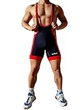 Gymskop Herren Wrestling Singuletts Athletic Supporters Slim Fit Sport Bodysuit Einteilige ärmellose Active Wrestling Trikot Gewichtheben Jumpsuits Schwarz XL