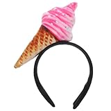 Beaupretty Eistüten Stirnband Eiscreme Haarreifen Eiscreme Partyhut Neuheit Simulation Essen Kopfbedeckung Kostüm Partyzubehör Stirnband Für Damen Und Herren
