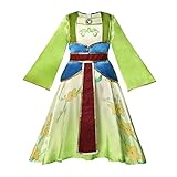 Lengender Prinzessin Mulan Kleid Kind Mädchen Kostüm (Dress C, 130)