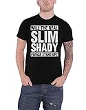 Eminem T Shirt The Real Slim Shady Please Stand Up Nue offiziell Herren Schwarz L