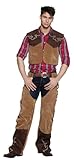 Boland - Erwachsenen-Kostüm Cowboy Bruce, verschiedene Größen, Weste und Hose, Wilder Westen, Sherriff, Set, Karneval, Mottoparty