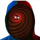 Funjoyz Maschera di Obitoos,Halloween Led Maschera Tobiis Uchihaas Akatsukiis,Universale Halloween Maschera Costume Per Adulti Uomo Donna Carnevale Cosplay Festa dei Mascherata Party,A2