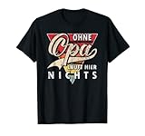 Du wirst Opa Geschenk Ohne Opa läuft hier nichts bester Opa T-Shirt Schwarz S Klassische Passform Rundhals-Ausschnitt Halbarm Männer
