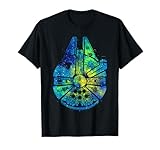Star Wars Millennium Falcon Water Color Ink Splatter T-Shirt