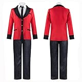 JTLB Jabami Yumeko Cosplay Kakegurui Anime Kostüm Anzug Ikishima Midari Cosplay Kostüm JK Uniform Faltenrock Yomozuki Runa Jacke Uniform Halloween