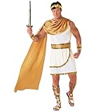Morph Römer Kostüm Herren, Griechischer Gott Kostüm Herren, Julius Cäsar Toga, Spartaner, Gladiator, Hercules, Zeus, Antike in 5 Größen erhältlich