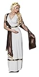 Boland 83860 - Erwachsenenkostüm Europa, Haarband, Gürtel, Armbänder, Toga mit Schal, Kaiserin, Königin, Antike, Römerin, Kostüm, Karneval, Mottoparty