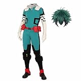 Xinchangda MHA Cosplay Kostüm für Männer, Midoriya Izuku Anime Cosplay Kostüm Komplettset für Halloween Weihnachtsfeier