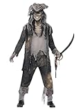 Halloween! Smiffys Kostüm Geisterschiff-Ghul, mit Frack, Hose und Hut