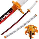 LQZJG Anime Bambus Schwert Cosplay Schwert,Rengoku Kyoujurou Schwert Katana 103cm/40 Zoll