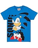 Sonic The Igel T Shirt Jungen Blue Supersonic Game Kinder Top 7-8 Jahre