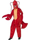 Smiffys Lobster Adult Costume, Red, One Size