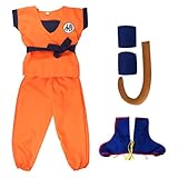 Awonlate Cosplay Anime Kostüm, Kostüm, Cosplay Kostüm mit Überschuhen, kostüm kinder, Cosplay Anime Show Party Halloween-Kostüm, Größe:95-110