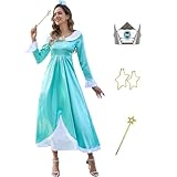 AYYOHON Super Brothers Prinzessin Pfirsich-Kostüm für Damen, Gänseblümchen, Rosalina, Halloween, Cosplay, Kleid, Größe L