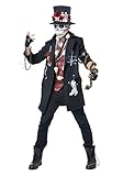 California Costumes Voodoo Dude Kostüm für Erwachsene, schwarz, M