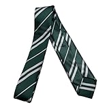 Seaehey Krawatte Magische Krawatte Gestreifte Bedruckte Tie Striped Tie Necktie Multicoloured Wizard School Wizard Cloak Accessory Halloween Carnival Christmas Gifts