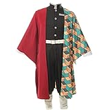 Fiamll Giyuu Cosplay Kostüm Tomioka Giyuu Cosplay Outfit für Japanischer Anime Kimono demon cosplay S