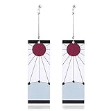 Demon Slayer Earrings, Kimetsu No Yaiba Ohrringe Kamado Tanjirou Ohrringe Mit Anhänger, Statement Ohrringe For Anime Lovers