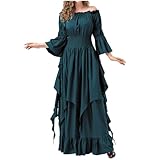 Halloween Kostüm Damen Gothic Viktorianisches Kleid Renaissance Kostüm Frauen Gothic Hexenkleid Mittelalterliches Hochzeitskleid Renaissance Party Festlich Cosplay Dress, Halloween Kostüm Damen