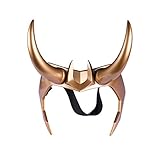 Chiefstore Loki Helm Loki Krone Crown Harz Horns Neue Cosplay Kostüm Kopfbedeckung Maske für Erwachsene Herren Halloween Merchandise Zubehör