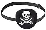 Hatstar Piratenklappe - Pirat Augenmaske - Piratenmaske für Kinder - Augenklappe für Erwachsene Damen Herren - Seeräuber Kostüm Accessoire zu Fasching und Karneval
