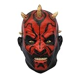 Cosplay Mask Headgear Darth Mouth Cosplay Mask Halloween Thriller Ghost Cosplay Mask Horror Headwear for Halloween Carnival Costume Party Props
