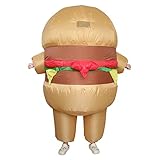 IRETG Aufblasbares Kostüm Hamburger Kostüm Erwachsene für Karneval Halloween Party Cosplay