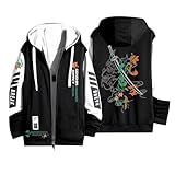 Genshin Impact Kaedehara Kazuha Full-Zip Hoodies Cosplay Kostüm Sport Training Sweatshirt Jacke Unisex