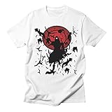Uchiha Itachi Tshirts Fashion Men Streetwear Harajuku Casual Cotton Creative Plus Size White T Shirt Men Clothes