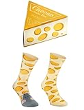 Rainbow Socks - Damen Herren Lustige Kase und Maus Socken Geschenk 1 Paar - Kase und Maus - Größen 41-46