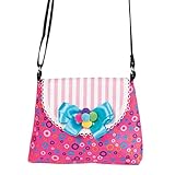 NET TOYS Verspielte Cupcake Handtasche für Damen - 21x18cm - Originelles Damen-Kostüm-Zubehör Gepunktete Damentasche Muffin - Bestens geeignet für Fasching & Kostümfest