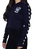 Harry Potter Lizenziertes Damen/Mädchen Ravenclaw House Cropped Hoodie Sweatshirt, Marineblau, S