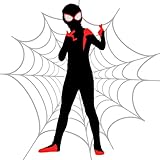 Spider Kostüm Kinder, Kostüm Kinder 3D Anime Anzug Superhelden Kostüm Junge Cosplay Jumpsuit Spider Costume mit Maske für Halloween Karneval Party Kinder