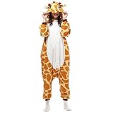 LBJR Erwachsene Cosplay Schlafanzug Tierkostüme Jumpsuit Onesie Nachtwäsche Overall Fasching Karneval Halloween Pyjama