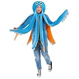Fun Shack Oktopus Kostüm Erwachsene, Kostüm Oktopus, Krake Kostüm Damen, Oktopus Kostüm Damen, Tintenfisch Kostüm Damen, Octopus Kostüm Erwachsene, Tintenfisch Kostüm Erwachsene