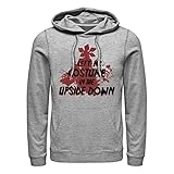 Stranger Things Unisex Upside Down Costume Hoodie, Heather Grey, M