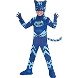 set high (PKT) (9902964) Child Boys PJ Deluxe Catboy Costume (7-8yr)